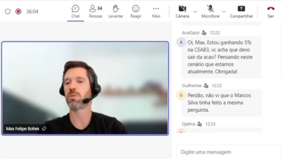 Live com Max ao vivo pelo Zoom