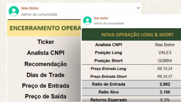 Calls de Swing Trade e Long&Short